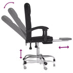 vidaXL Fauteuil de bureau inclinable noir Similicuir, métal, contreplaqué