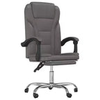 vidaXL Reclining Office Chair Black Faux leather, metal, plywood