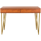 Bureau à 2 tiroirs Ladonna en pin naturel