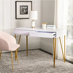 Bureau à 2 tiroirs Ladonna en pin naturel