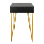 Bureau à 2 tiroirs Ladonna en pin naturel