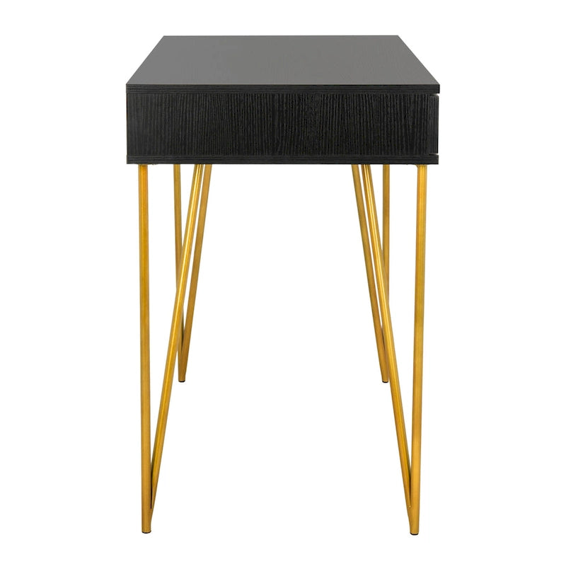 Bureau à 2 tiroirs Ladonna en pin naturel