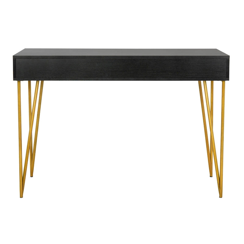 Bureau à 2 tiroirs Ladonna en pin naturel