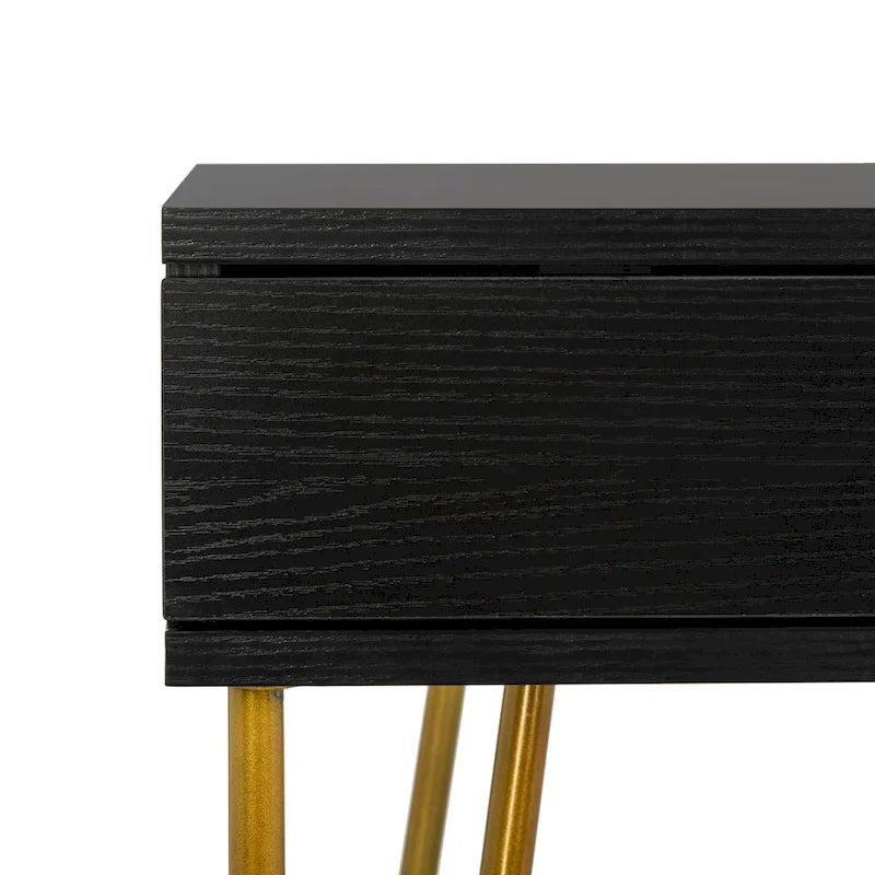 Bureau à 2 tiroirs Ladonna en pin naturel