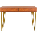 Bureau à 2 tiroirs Ladonna en pin naturel