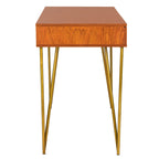 Bureau à 2 tiroirs Ladonna en pin naturel
