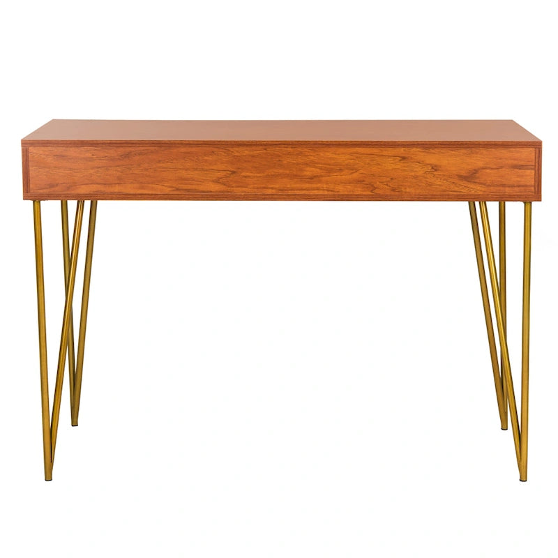 Bureau à 2 tiroirs Ladonna en pin naturel