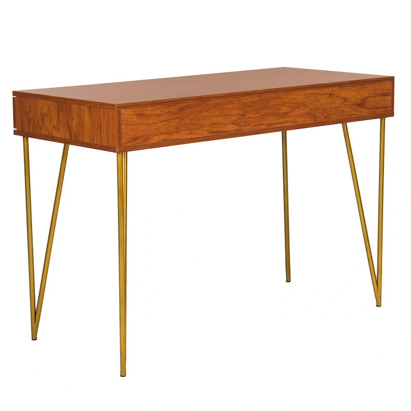 Bureau à 2 tiroirs Ladonna en pin naturel