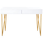 Bureau à 2 tiroirs Ladonna en pin naturel