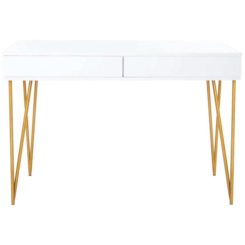 Bureau à 2 tiroirs Ladonna en pin naturel