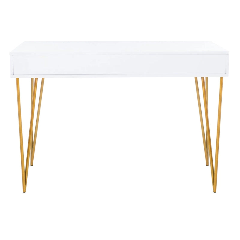 Bureau à 2 tiroirs Ladonna en pin naturel