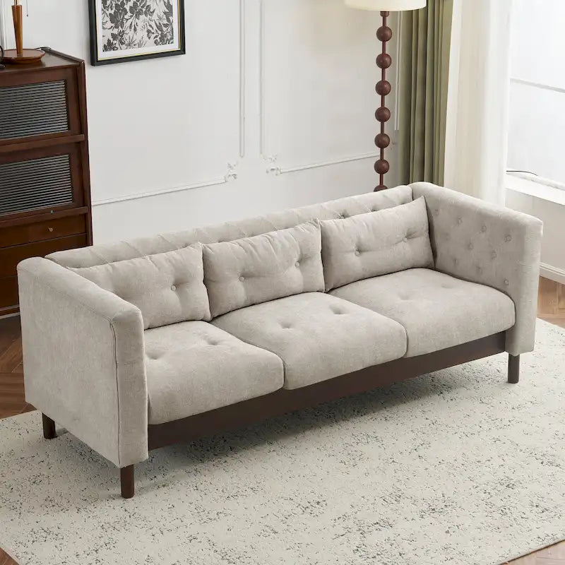 Modern Upholstered Tufted Sofa Couch