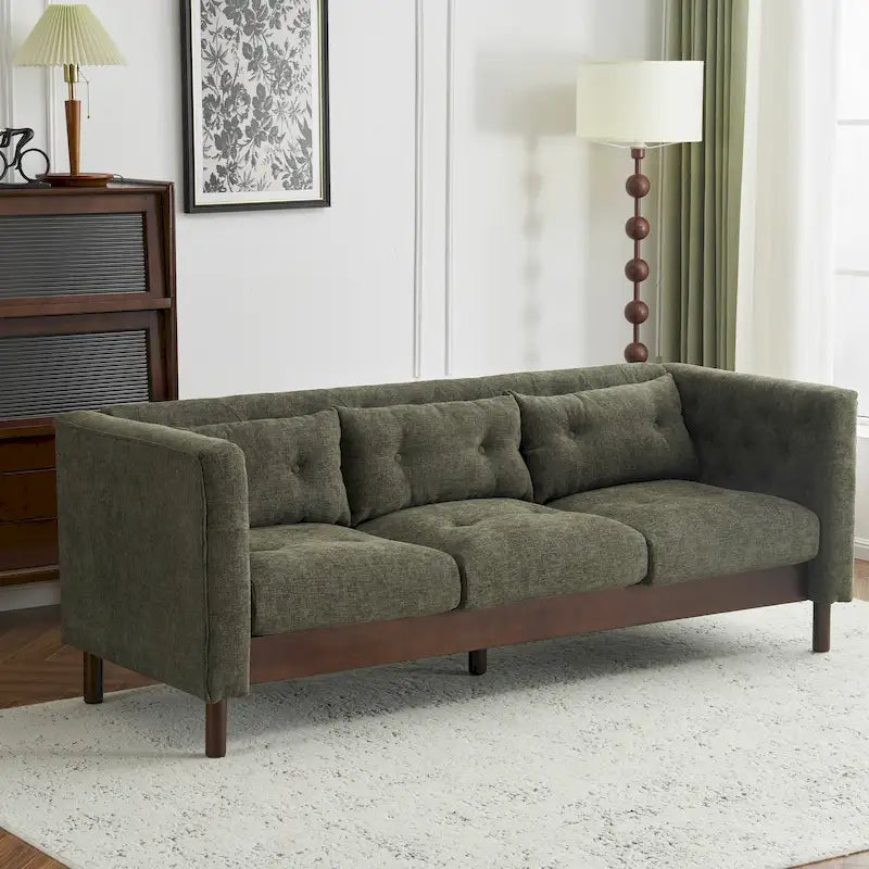 Canapé Moderne capitonné en tissu