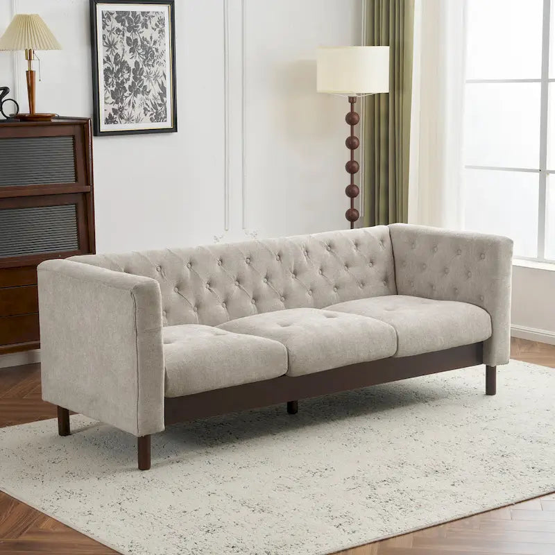 Modern Upholstered Tufted Sofa Couch