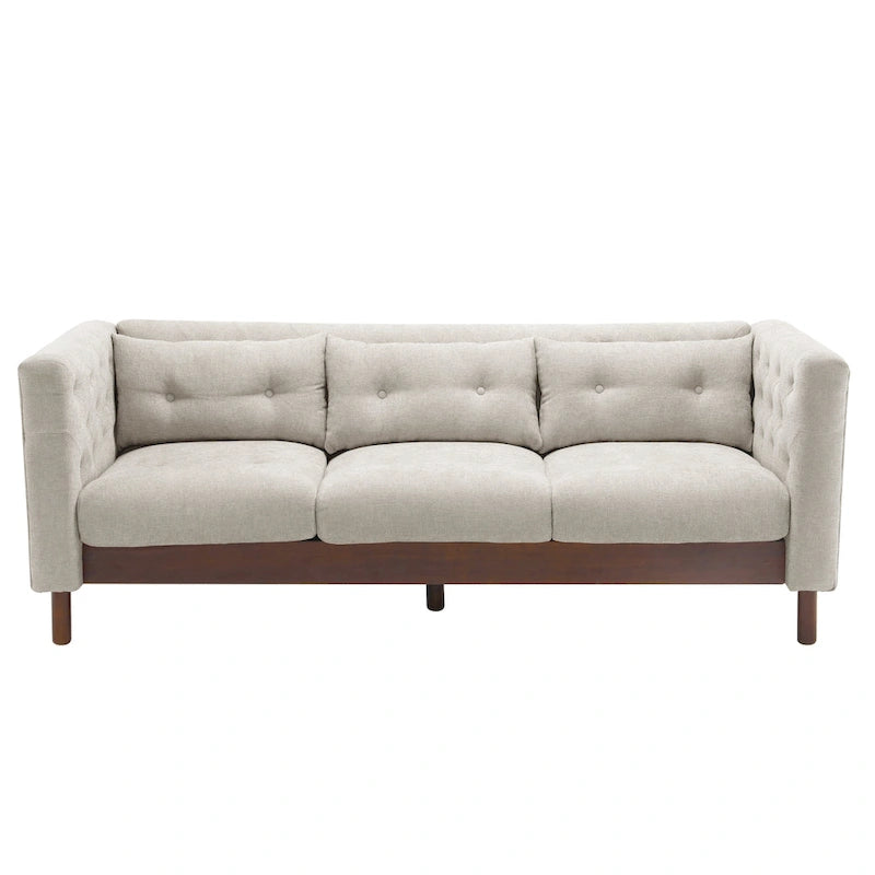 Canapé Moderne capitonné en tissu