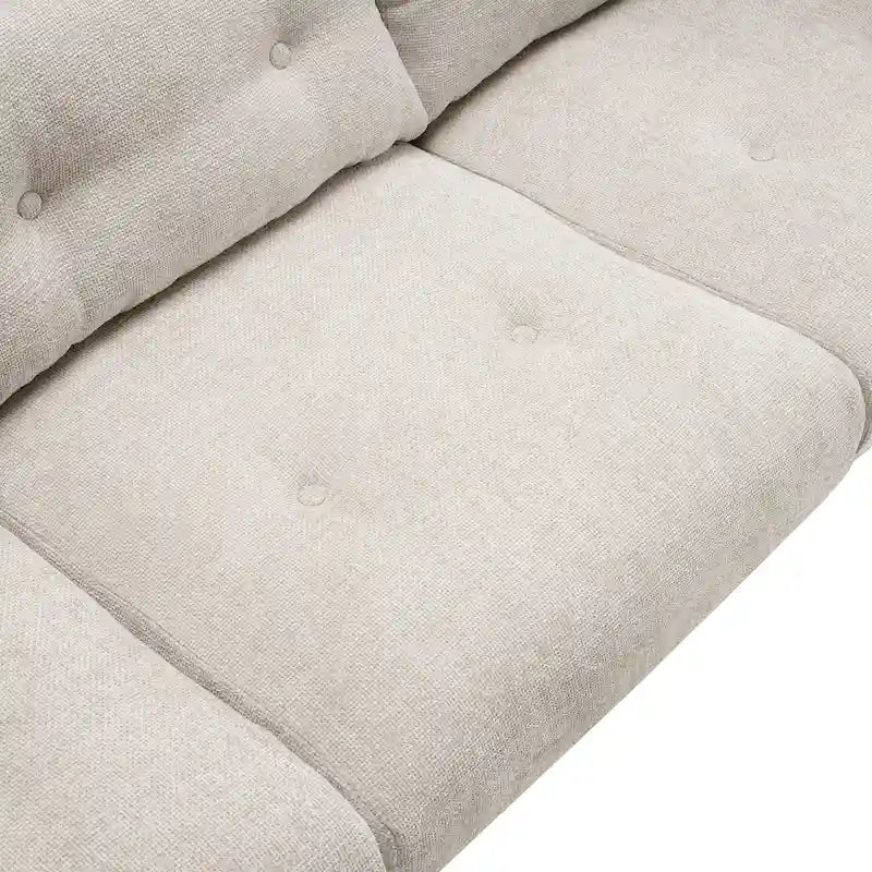 Canapé Moderne capitonné en tissu
