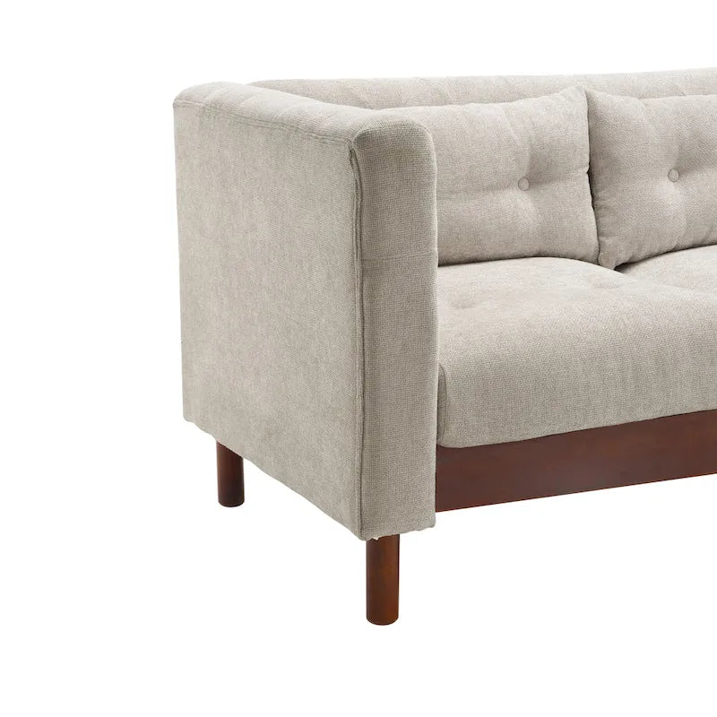 Canapé Moderne capitonné en tissu