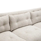 Canapé Moderne capitonné en tissu