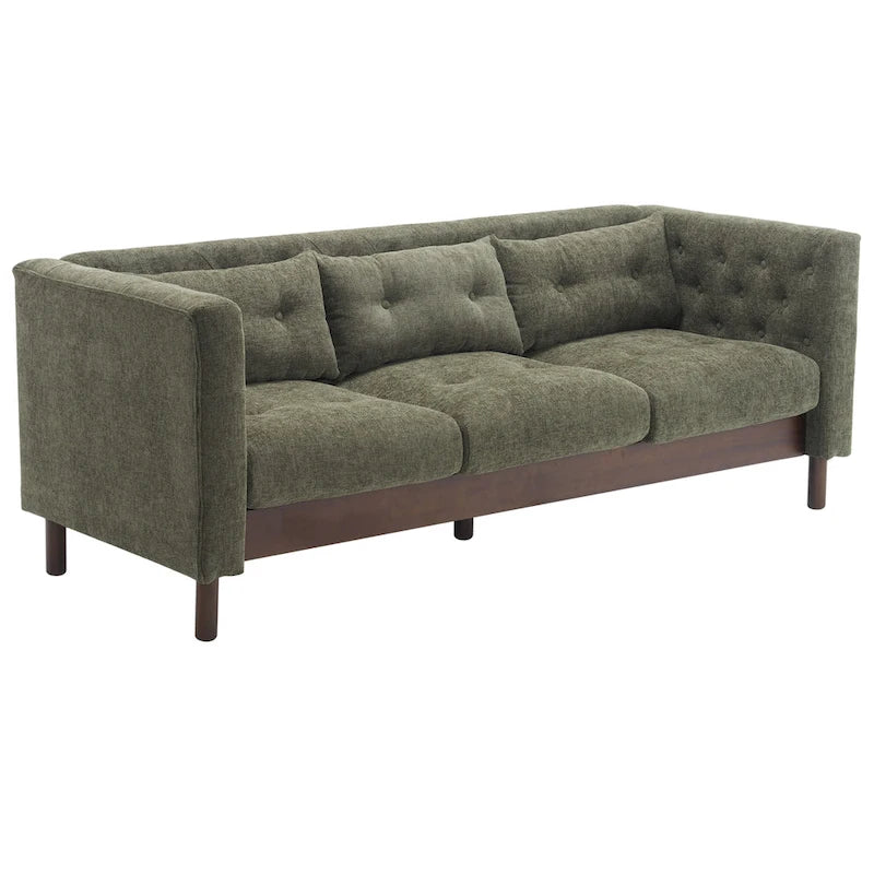 Canapé Moderne capitonné en tissu