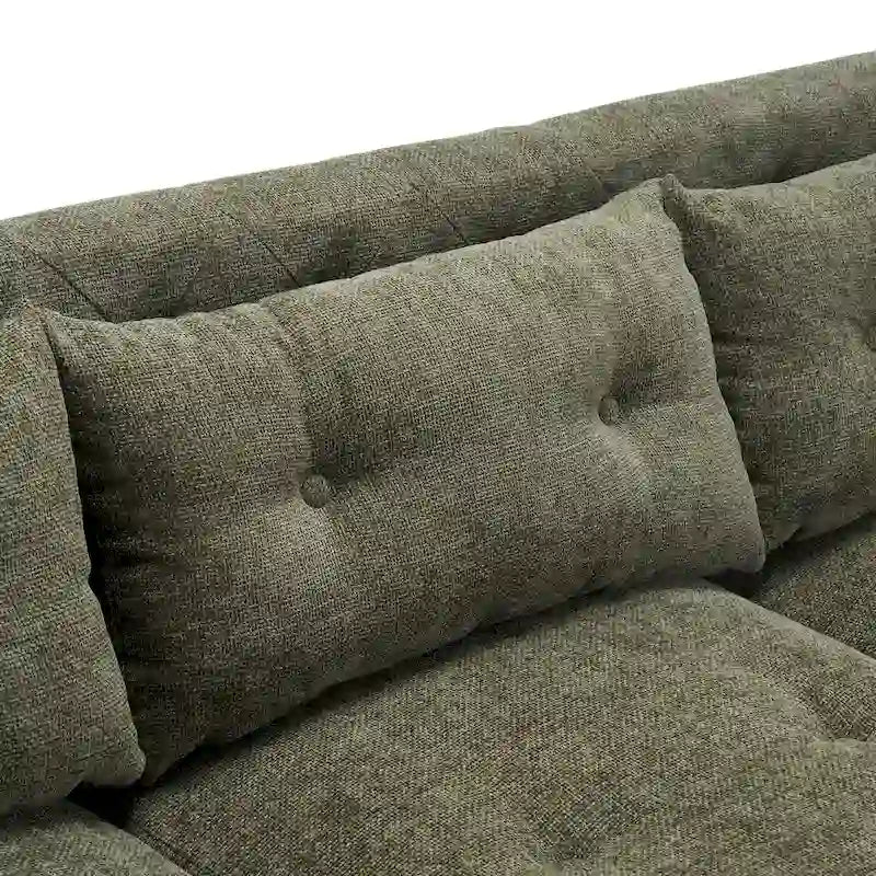 Canapé Moderne capitonné en tissu