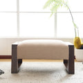 Pouf rembourré Harper moderne beige