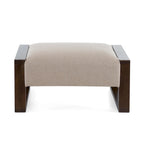 Pouf rembourré Harper moderne beige