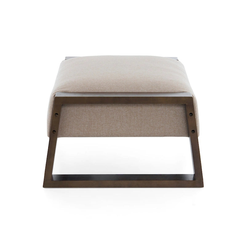 Pouf rembourré Harper moderne beige