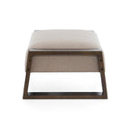 Pouf rembourré Harper moderne beige
