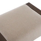 Pouf rembourré Harper moderne beige