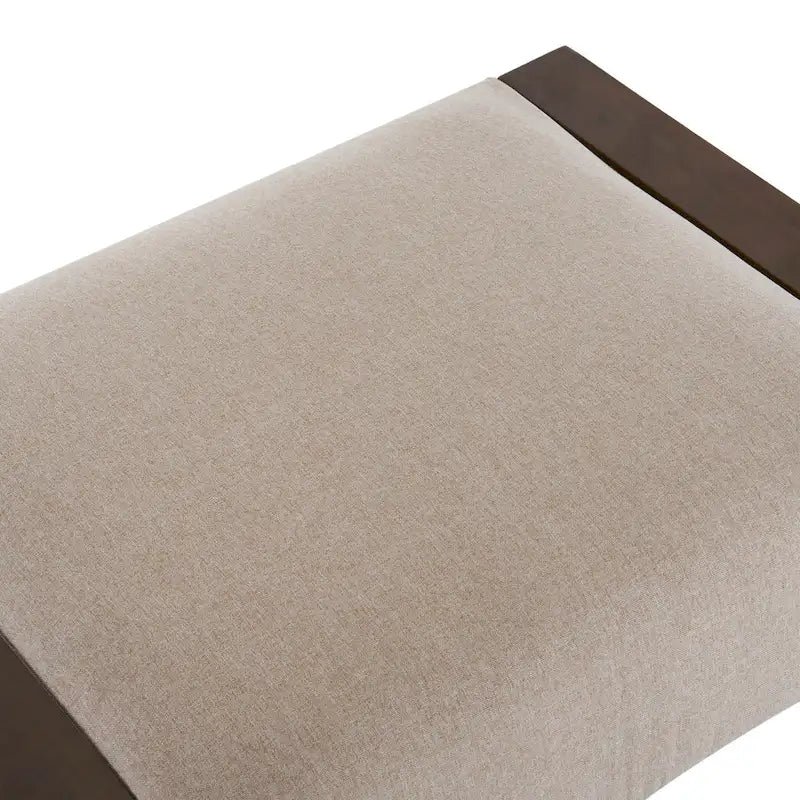 Pouf rembourré Harper moderne beige