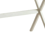 34 Bureau rabattable en bois blanc vieilli