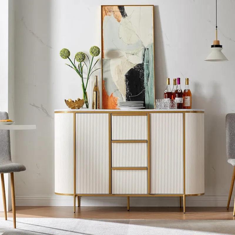 54 buffet flûté moderne, table de buffet, bar à café/vin