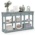 Console de rangement longue style rétro 58"
