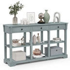 Console de rangement longue style rétro 58"