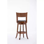 Tabouret de bar pivotant en bois dur Palmetto, Noyer - Boraam