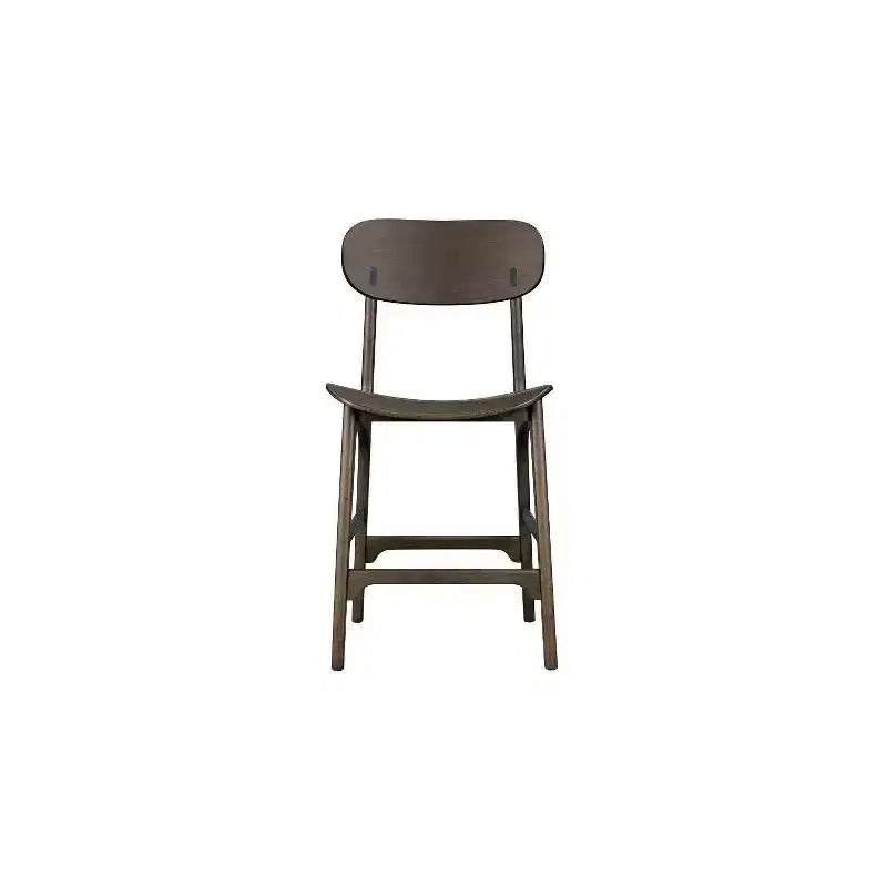 Tabouret de bar à hauteur de comptoir en bois Boraam Solvang, fini carbonite