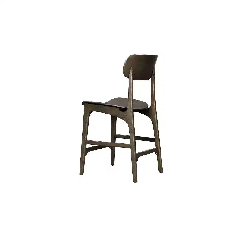 Tabouret de bar à hauteur de comptoir en bois Boraam Solvang, fini carbonite