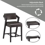 Tabouret de bar hauteur comptoir Snyder noir/gris - Hillsdale Furniture