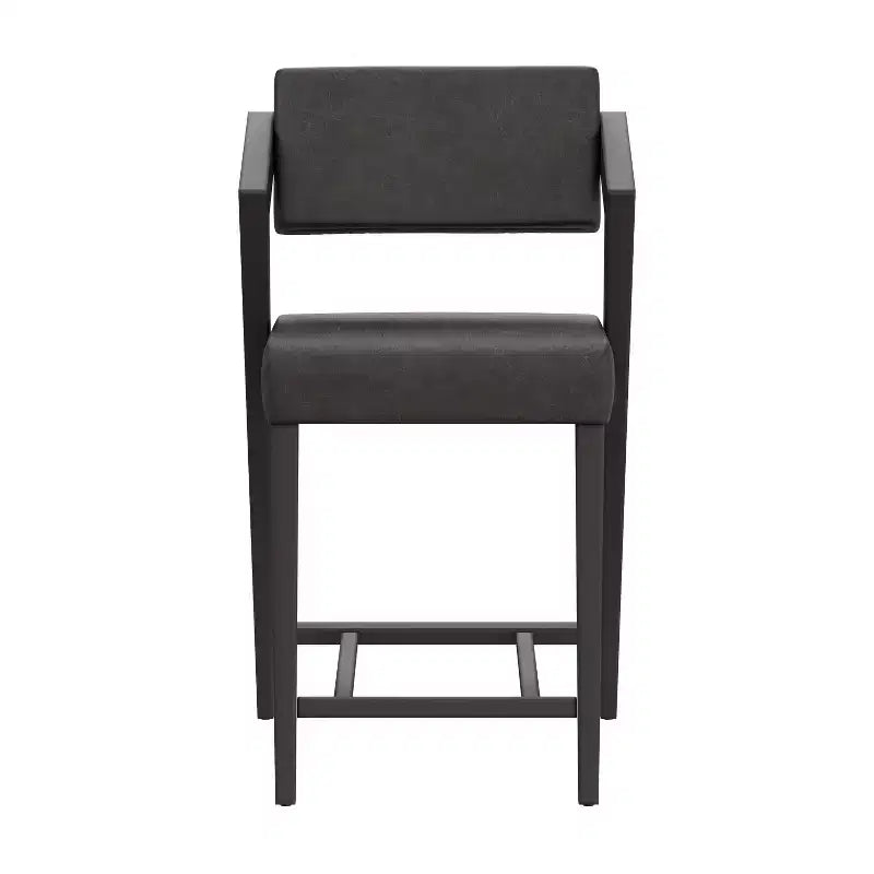 Tabouret de bar hauteur comptoir Snyder noir/gris - Hillsdale Furniture