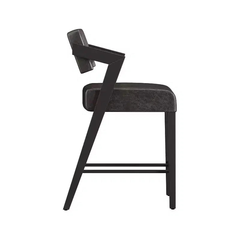 Tabouret de bar hauteur comptoir Snyder noir/gris - Hillsdale Furniture
