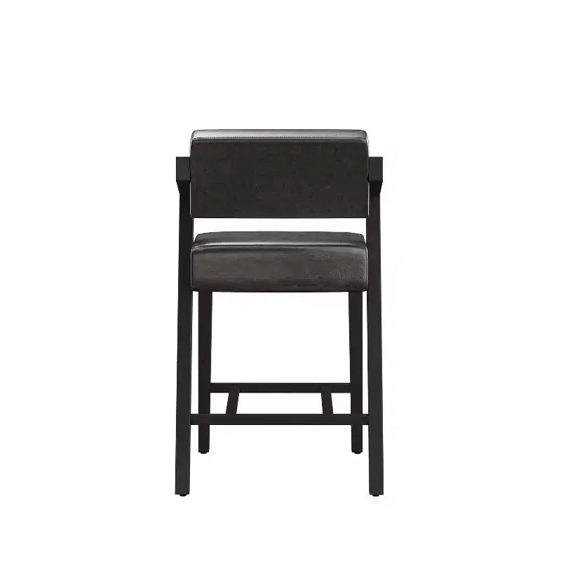 Tabouret de bar hauteur comptoir Snyder noir/gris - Hillsdale Furniture