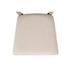 Lot de 2 chaises pliantes Claire en bois massif et assise rembourrée, finition gris délavé - Linon