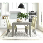 Carolina Living Chaise Parson Florence en Bois Flotté Naturel et Lin