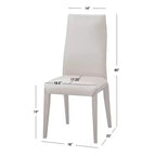Ensemble de salle à manger moderne 7 pièces Lifestorey Valissa avec chaises en cuir Noyer/Gris taupe