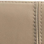 Ensemble de salle à manger moderne 7 pièces Lifestorey Valissa avec chaises en cuir Noyer/Gris taupe