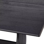 Buylateral Coin de déjeuner de ferme Washington 3 pièces avec rangement Noir