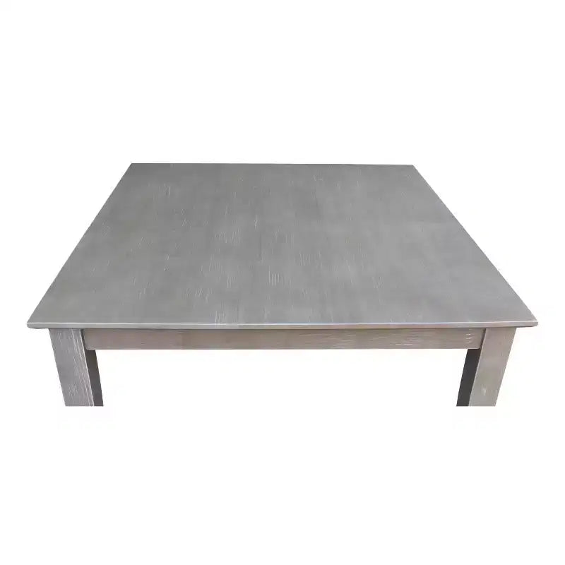 Table à manger en bois massif 36 po x 36 po Taupe gris délavé - International Concepts