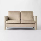 Causeuse entièrement rembourrée Bellfield de couleur havane - Threshold™ conçue avec Studio McGee