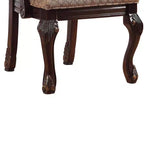 Chateau De Ville Chaises d'appoint 29" Tissu et Espresso - Acme Furniture: Fauteuil de salle à manger de luxe, pieds Queen Anne
