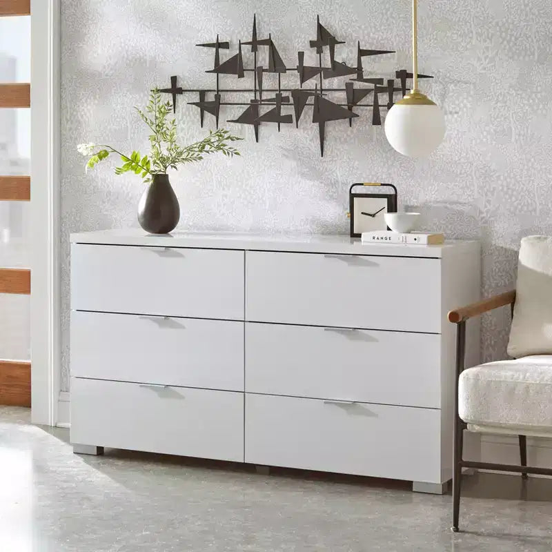 Buylateral Zuri Six Drawer Chest White
